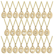 Organic Initial Tag With Diamond Set Bail Pendant Necklace