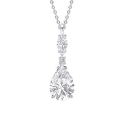 Diamonfire Teardrop and Marquise Drop Pendant