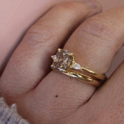 Skinny Yellow Gold Court Wedding Ring