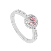 Pink Diamonfire Pastel Pave Set Ring