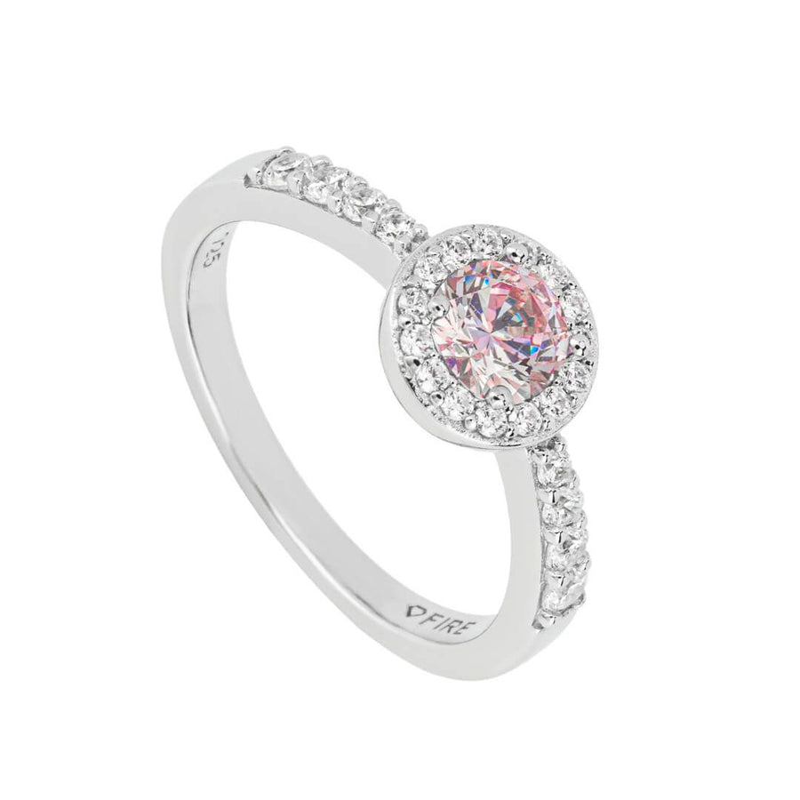 Pink Diamonfire Pastel Pave Set Ring