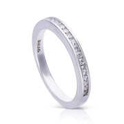 Diamonfire Channel Set Half Eternity Ring