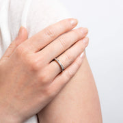 Diamonfire Channel Set Half Eternity Ring