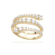 Gold Plated Diamonfire Wrap Around Ring
