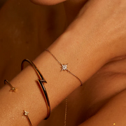 Scream Pretty Silver Starburst Bracelet with Slider Clasp