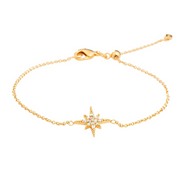 Scream Pretty Gold Starburst Bracelet with Slider Clasp