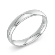 Men's White Court Wedding Ring