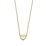 Small Heart Necklace In 9ct Gold