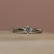Platinum Solitaire Diamond Engagement Ring With 0.33cts Brilliant Cut Lab Grown Diamond