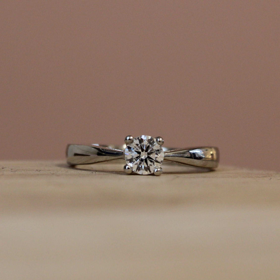 Platinum Solitaire Diamond Engagement Ring With 0.33cts Brilliant Cut Lab Grown Diamond