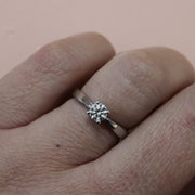 Platinum Solitaire Diamond Engagement Ring With 0.33cts Brilliant Cut Lab Grown Diamond