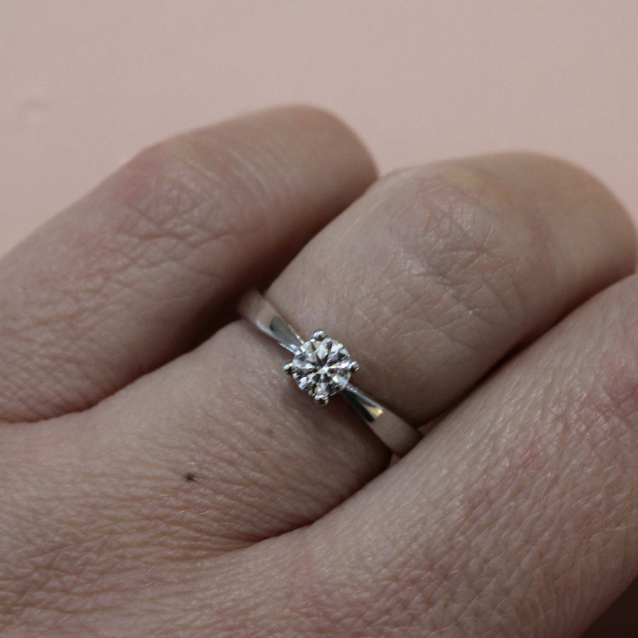 Platinum Solitaire Diamond Engagement Ring With 0.33cts Brilliant Cut Lab Grown Diamond