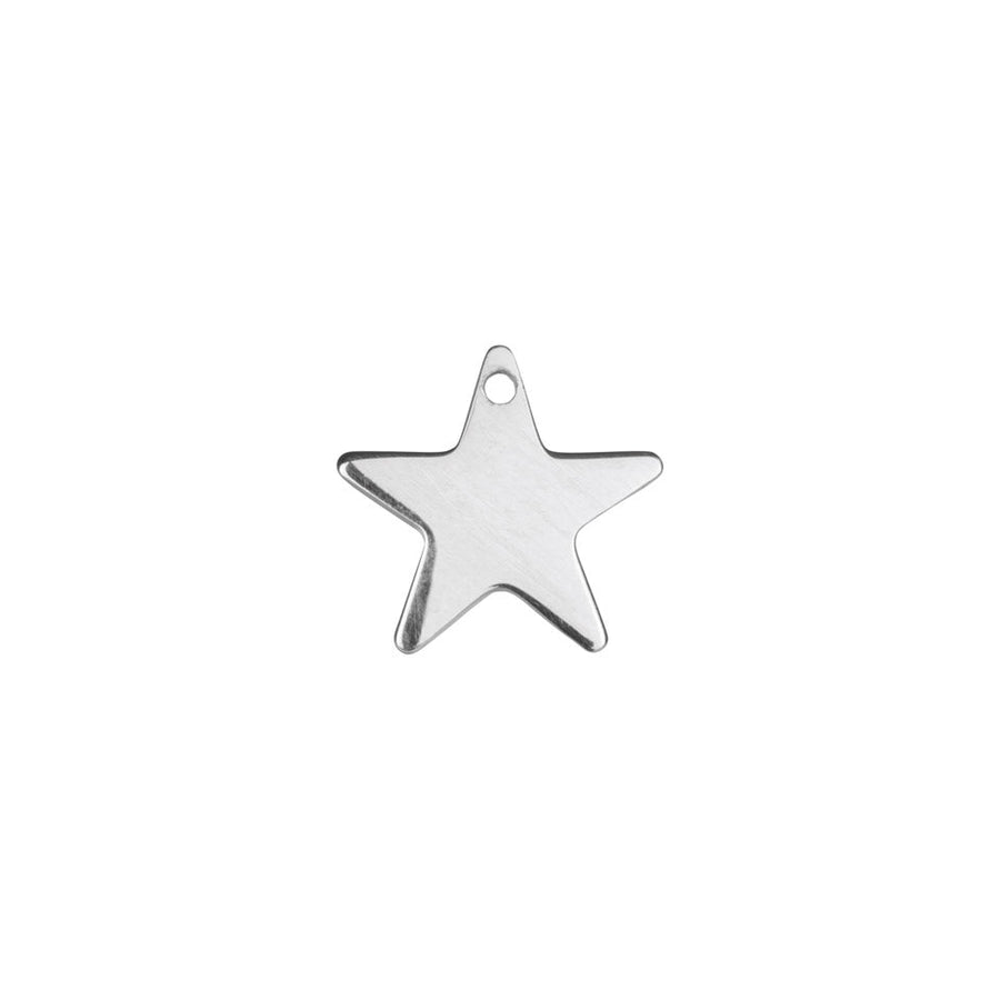 Sterling Silver Stacking Gappy Ball Bracelet And Heart And Star Charm Personalised
