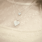 Sterling Silver Personalised Initial Heart Pendant