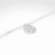 Sterling Silver Personalised Tree Of Life Charm Bracelet Free Engraving