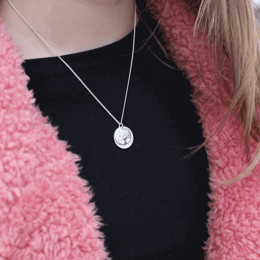 Sterling Silver Small Tree Of Life Pendant With Free Engraving