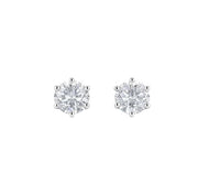Sterling Silver Solitaire Stud Earring