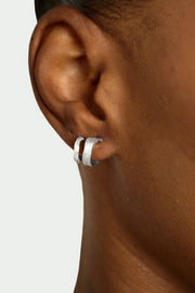 Tutti Silver Contour Earring Set