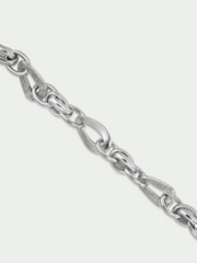 Tutti Silver Wave Chain Bracelet
