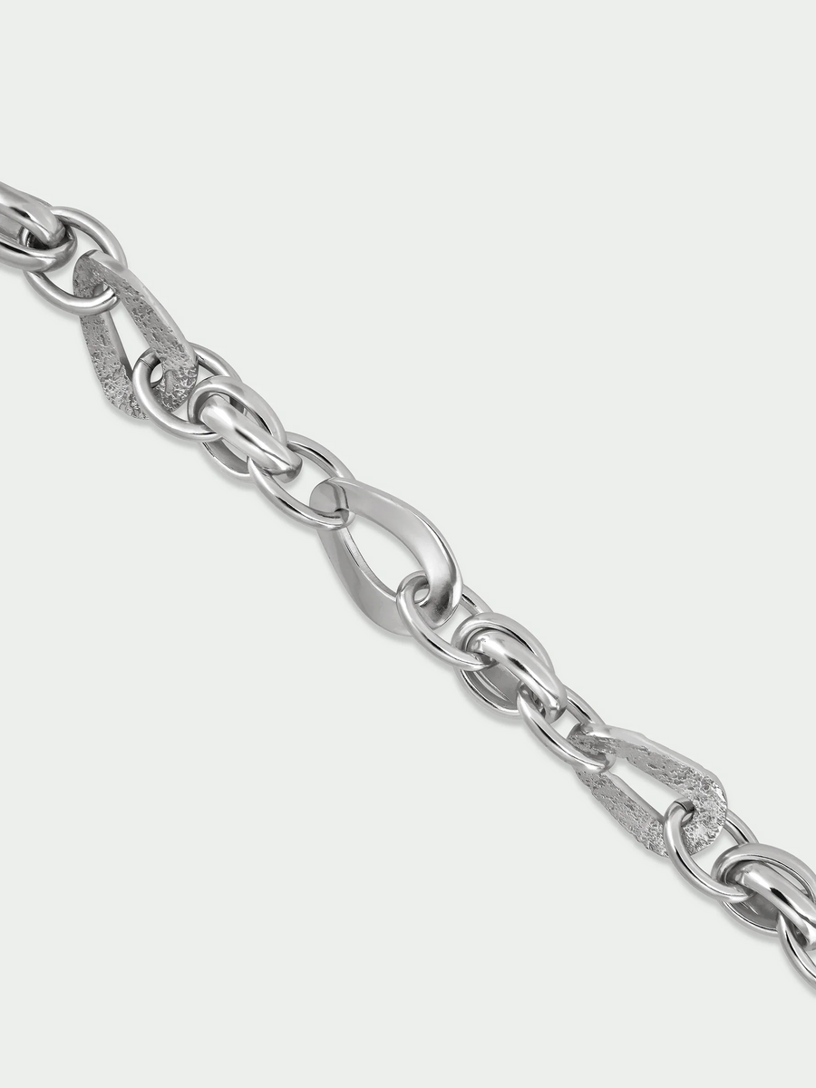 Tutti Silver Wave Chain Bracelet