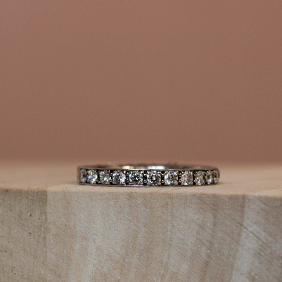 0.25cts Vintage Grain Diamond wedding ring