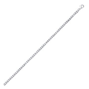 Sterling Silver CZ White Claw Set Tennis Bracelet